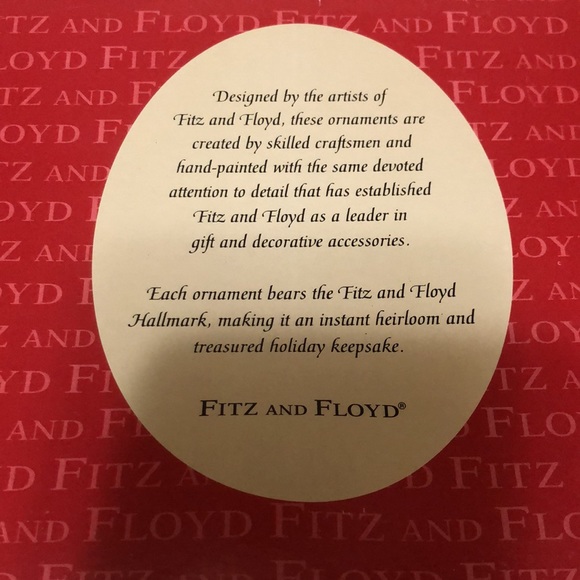 Three Fitz and Floyd Christmas Tree Ornaments - Picture 6 of 6